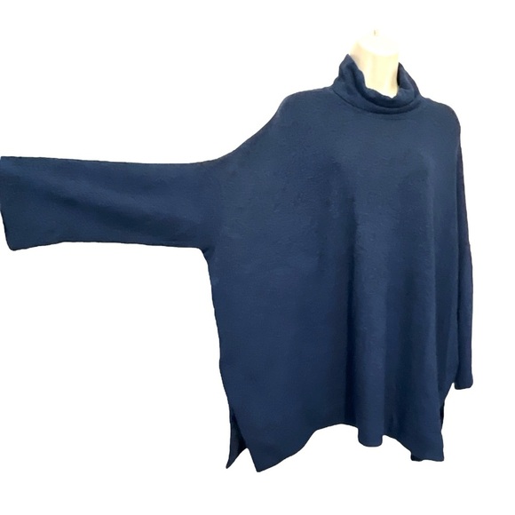 Anthropologie Postmark Mila Turtleneck Cozy Knit Sweater, Color Blue, Size Large - Picture 3 of 12